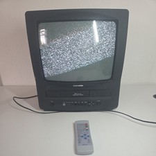 Daewoo TV 14” VCR Combo Player Retro Gaming Black GB14H1N With Remote