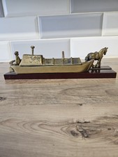 Vintage Solid Brass Barge Boat