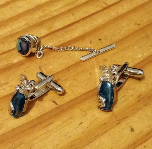 Silver plated blue bag - plated,
