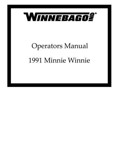 Winnebago 1991 minnie winnie - 1991,