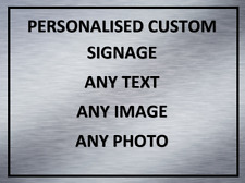 Personalised Metal Sign Any text Any Logo Any Image Customised
