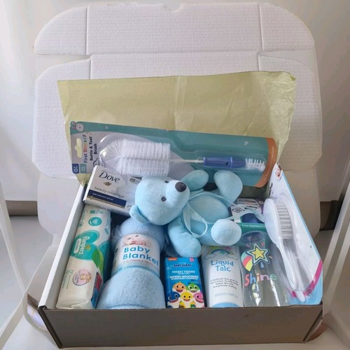 Baby shower hamper luxury blue - baby,