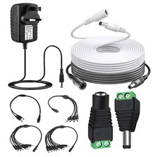 12V 1A,2A,3A DC POWER PLUG EXTENSION CABLE 5.5 x 2.1mm for CCTV LED/ DVR / PSU