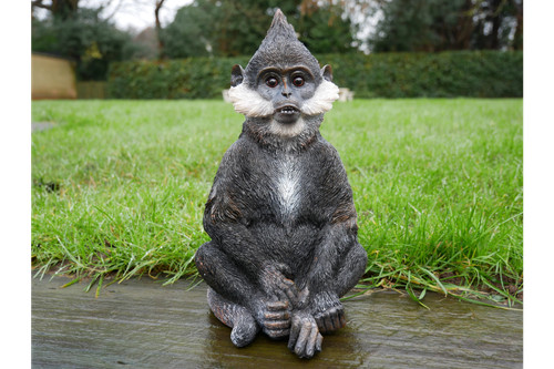 Black monkey figurine ornament - monkey,