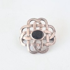 Celtic Knot brooch Macintosh style, sterling silver.