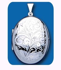 Large Oval Family Locket Photo
