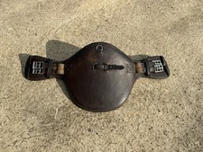 26” Brown Leather Stud Girth - Lightweight , Minor Signs Of Use
