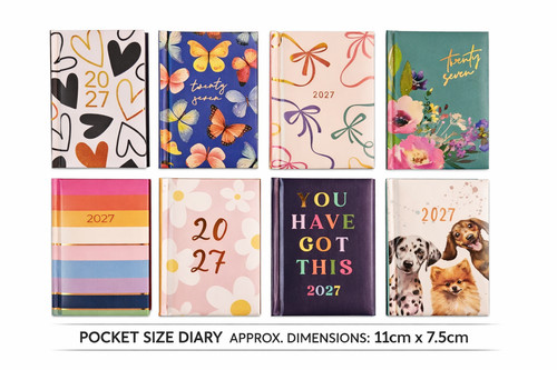 2027 pocket diary week view - diary,