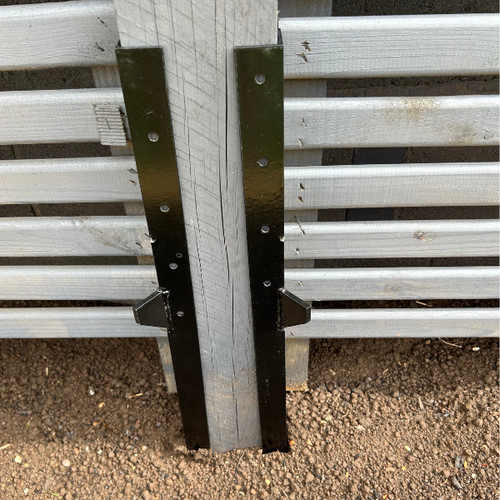 Angled fence post repair - angled,