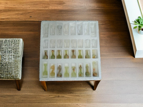 White marble and multi green - white,