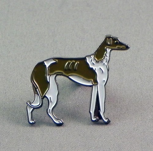 Greyhound dog enamel pin badge - greyhound,