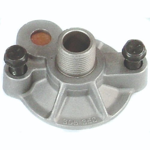 Oil filter adapter with - with, bypass