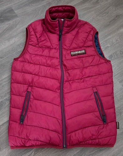 Napapijri burgundy gilet - napapijri,