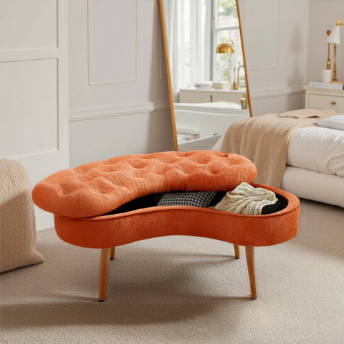 Upholstered storage bench - upholstered,