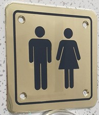 Unisex Toilet Restroom Metal