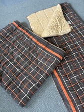 Vintage Retro Camper Single Sleeping Bags 2 1970s 1960s 70s Campervan Orange