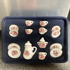 Miniature Ceramic Tea Set Pink
