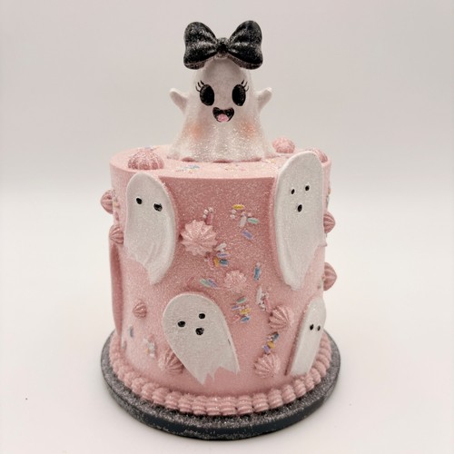 Pink faux cake - pink, ghost