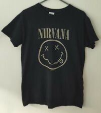 Nirvana Vintage smiley t shirt .Size S. On Gildan Heavy Tag