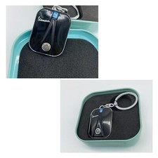2 Vespa Piaggio Black Keychain