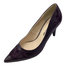 Kaleidoscope Womens Purple Snake Print High Heel Court Shoes Size UK 6 New