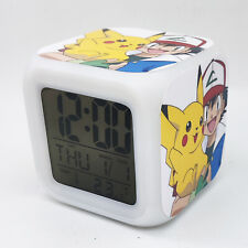 Pokemon 7 Color Chang Night Light Digital Alarm Clock #04