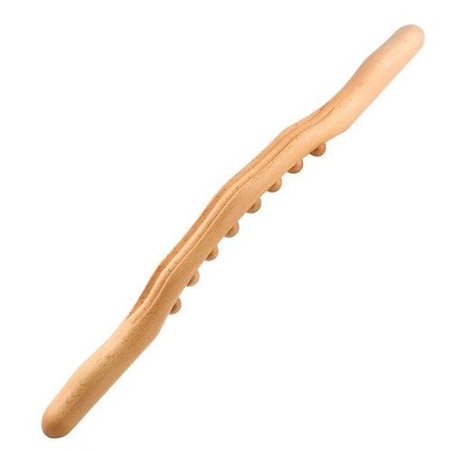 Beech wood massage roller - beech, gua