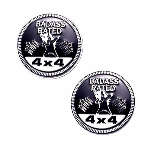 2pcs metal car emblem 4 - x,