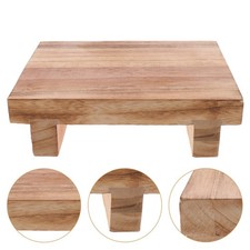 Small Wood Footstool Bathroom