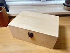 Unfinished Wooden Box with