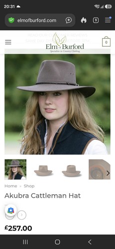 Akubra cattleman hat brown - cattleman,