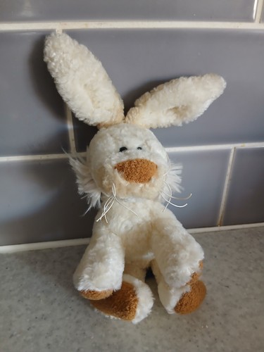 Trudi white rabbit plush - trudi,