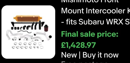 Mishimoto sti front - mishimoto, front-mount