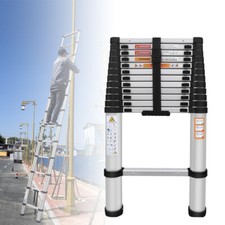  16.4ft 5M Aluminum Extension Foldable Telescopic Ladder Telescoping Step Ladder