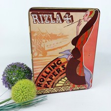 Vtg Rizla Tin Box Rolling