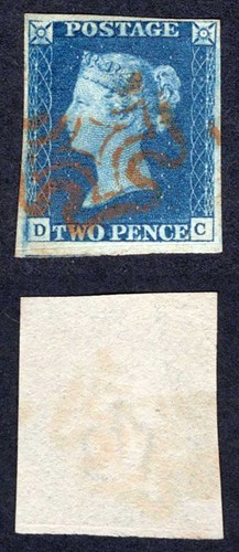 1840 blue plate 2 with - plate,