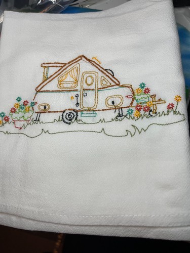 Dishtowel tea towels camper - tea,