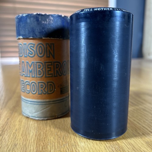 Edison cylinder record tell - cylinder,