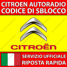 ✅CITROEN RADIO UNLOCK CODE