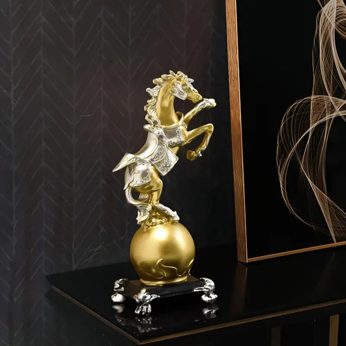 Resin horse statue minimalist - horse,