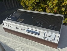 Vintage Philips N1500 Video Cassette Recorder. 1972 Historic VCR.
