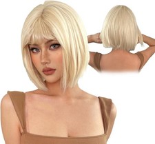 Ninnyi Blonde Bob Wig for