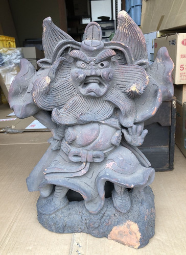 Vintage japanese oni kawara - vintage,