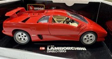 Burago 1:18 Lamborghini Diablo (1990) Red / Cream Hide - Excellent Condition