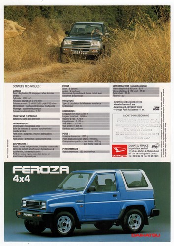 1993 daihatsu feroza - daihatsu,