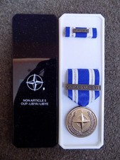 GENUINE NATO MEDAL FOR LIBYA /