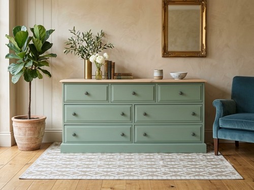 Painted large solid - large, chest