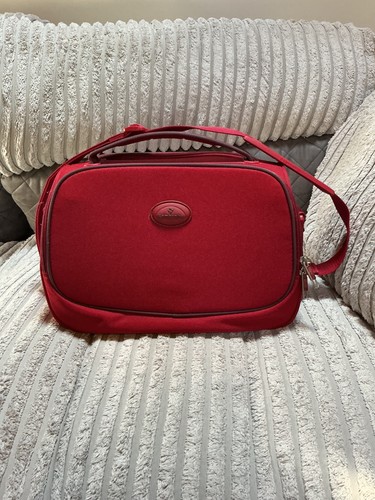 Samsonite red canvas vanity - canvas,