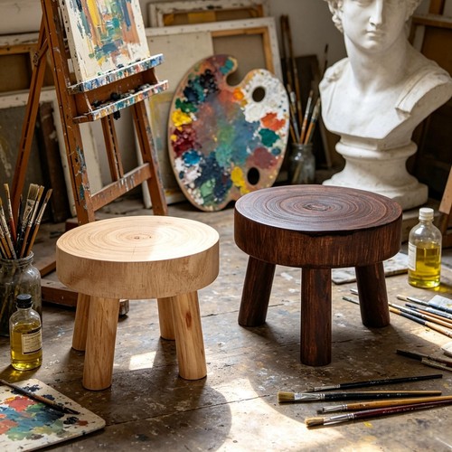Wooden plant stand flower pot - plant,