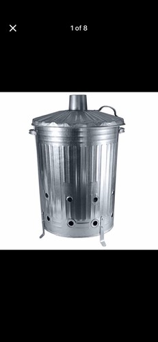 90l galvanised steel - galvanised, garden